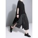 Simple black box top two ways to wear Dresses summer drawstring blouses