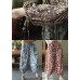 Red Colorblock Tie Waist Print Linen Pants Drawstring Summer